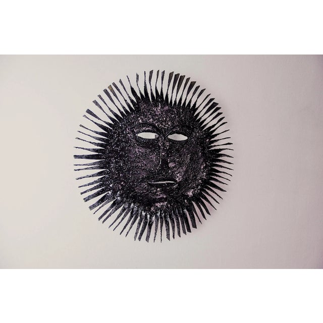 1970s Large Brutalist Sun Sconce, Spain, 1970s For Sale - Image 5 of 10