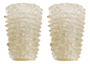 Italian Murano Glass Wall Sconces by Simoeng, Set of 2