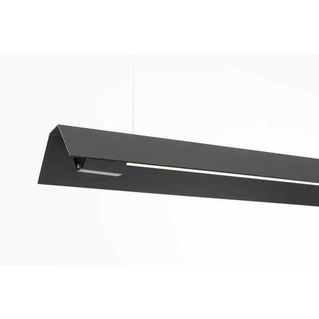 Extra large misalliance ral jet black suspended light by lexavala dimensions: d 16 x w 160 x h 8 cm materials: powder...