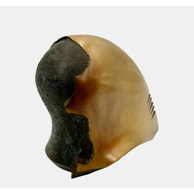 Karl-Heinz Deutsch, Helmet Head, 2003, Bronze For Sale - Image 6 of 11