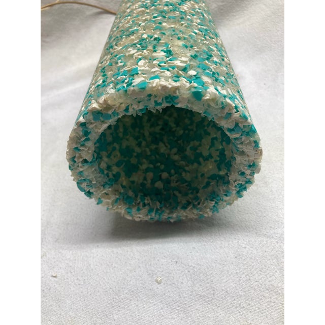 1960s Melted Plastic Popcorn Space Age Pendant Lights - Set of 3 For Sale - Image 10 of 12