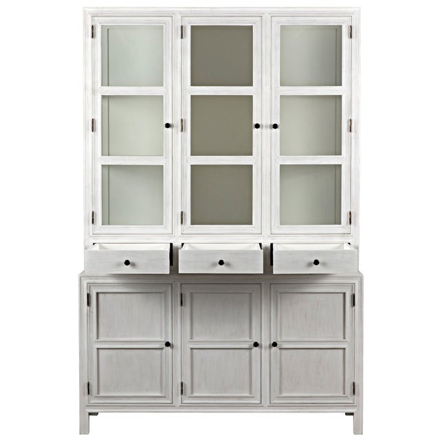 Colonial Hutch, White Wash Chairish