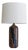 Italian Patterned Ceramic Table Lamp with Shade, 1990s For Sale