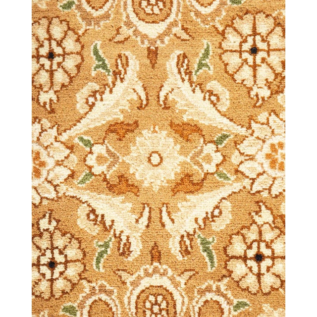 Traditional Mogul, One-of-a-Kind Hand-Knotted Area Rug - Yellow, 9' 10" x 13' 10" For Sale - Image 3 of 8