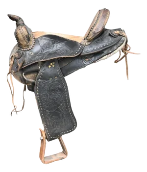 Decorated Western Horse Saddle