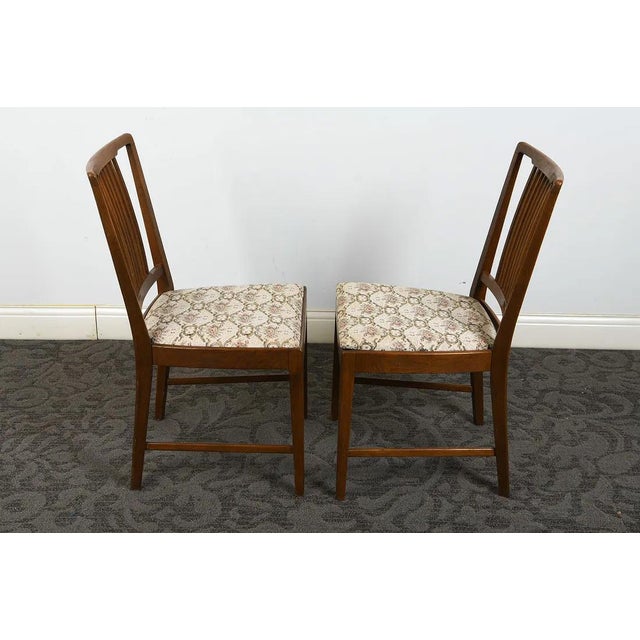 1970s Set 4 Teak Scandinavian Danish Modern Style Dining Chairs For Sale - Image 11 of 11