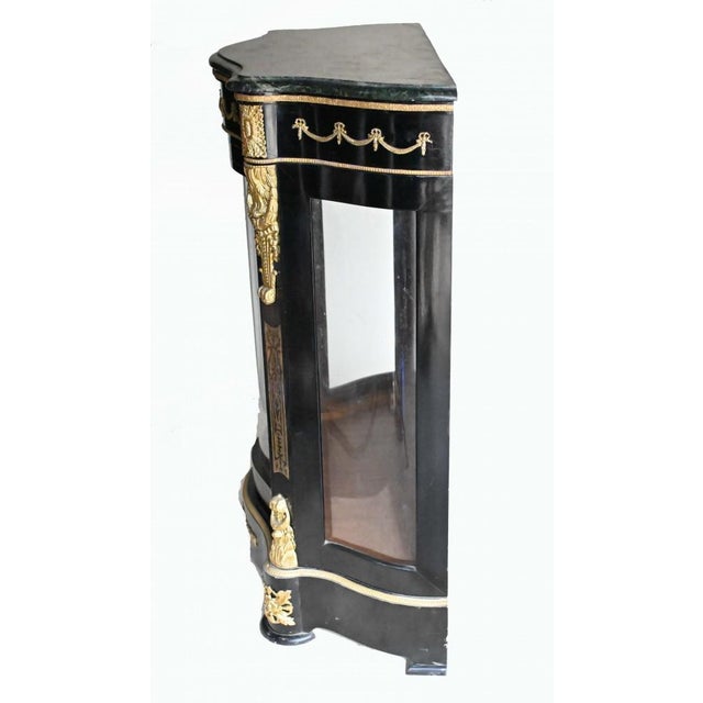 French Boulle Display Cabinet Credenza For Sale - Image 4 of 9