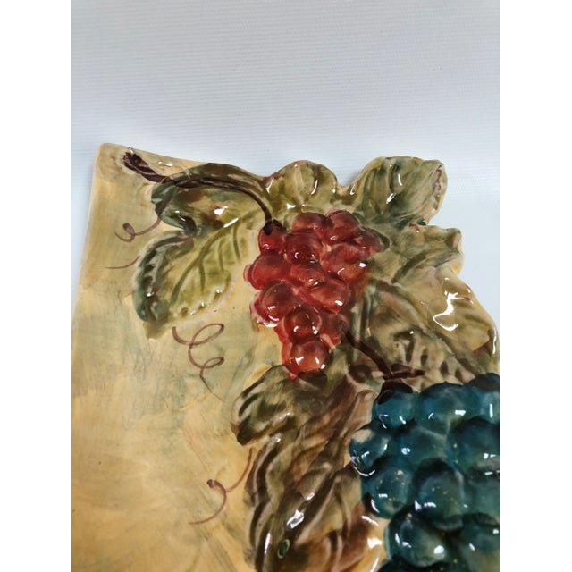 Italian Vintage Italian Hand-Painted Wall Plate For Sale - Image 3 of 10