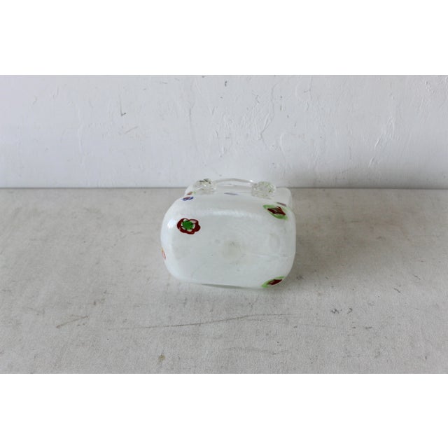 Late 20th Century Murano Style Art Glass Handbag Bag Shaped Vase For Sale In Miami - Image 6 of 9