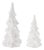 Glossy Ceramic Christmas Trees (Set of 2) For Sale