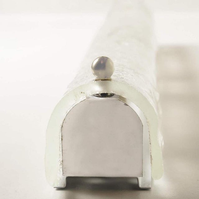 Glass Ice Glass Wall Light Fixture from Hillebrand, Germany, 1960s For Sale - Image 7 of 18