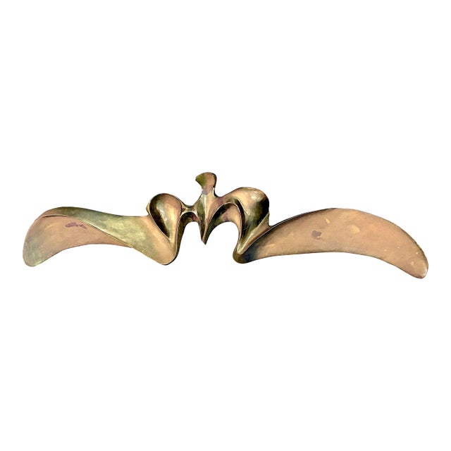 Large Bronze Abstract Sculpture of a Bird in Flight For Sale