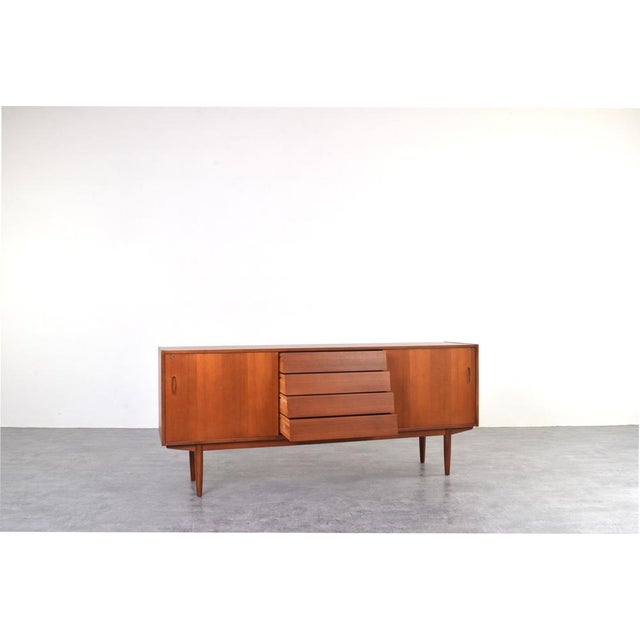 Mid-Century Modern Scandinavian Sideboard in Teak by Nils Jonsson for P.S. Heggen, 1960s. For Sale - Image 6 of 18