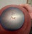 Franco Moretti Murano Art Glass Scavo Bowl Red Cobalt Blue Signed Italy Vintage For Sale - Image 4 of 5