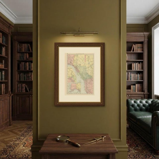 Antique Map of Alaska with Klondike Gold Fields Inset from Rand McNally, 1899 For Sale - Image 9 of 11