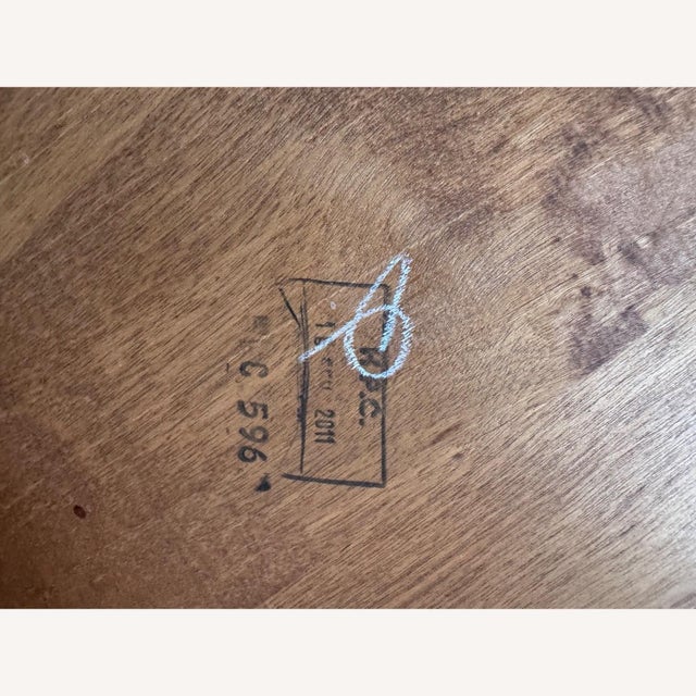 Farmhouse Custom Solid Wood Farmhouse Dining Table Set For Sale - Image 3 of 7