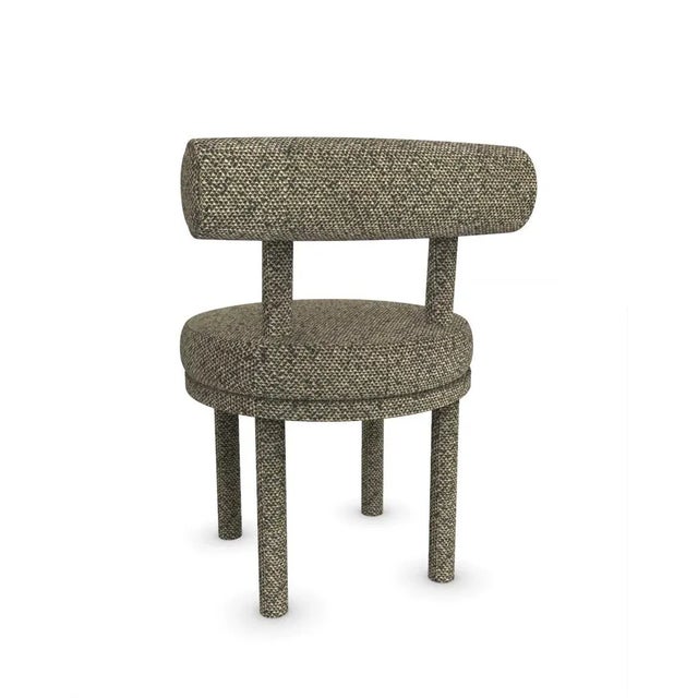 Moca Chair in Safire 01 Fabric by Studio Rig for Collector For Sale - Image 4 of 7