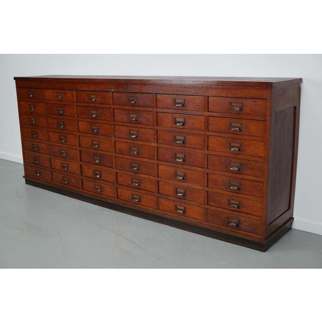Large Dutch Oak Apothecary Cabinet, 1930s For Sale - Image 11 of 16
