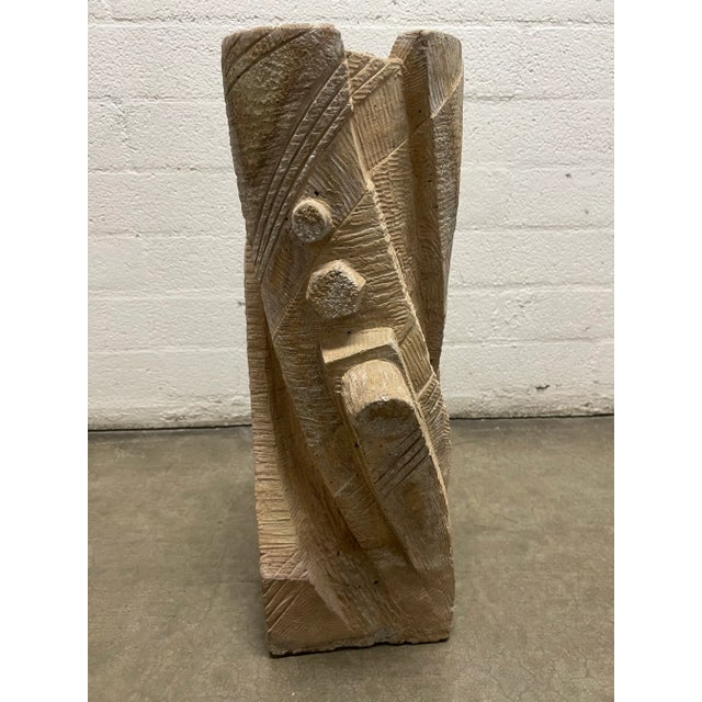 1980s Brutalist 3-Tiered Pedestal Concrete Fountain or Planter - Supellex For Sale In Los Angeles - Image 6 of 13