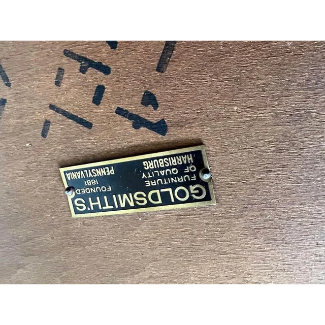 Mid Century Walnut Side or Center Table. By Goldsmith’s Furniture. For Sale - Image 9 of 10