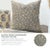 Heartvine block print handmade cushion cover. Crafted from breathable viscose linen, this design features delicate vine-...