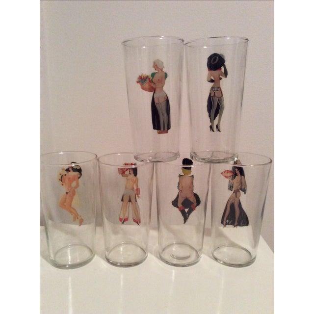 Vintage 1950s Peekaboo Highball Glasses Set of 6 Chairish