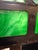 Wood Arts & Crafts Green Slag Glass Table or Desk Lamp For Sale - Image 7 of 11