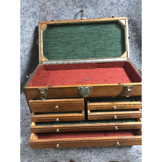 Vintage Six Drawer Wooden Jewelers or Gunsmith Box Chairish