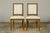 Set of Eight Late 19th Century French Louis XVI Style Dining Chairs in Blue Stripe For Sale - Image 11 of 18