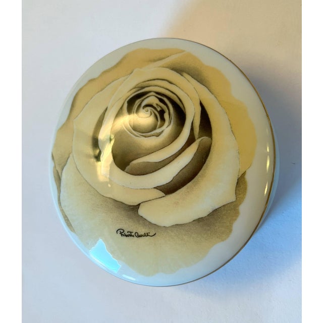 Late 20th Century Roberto Cavalli Set of Porcelain Box and Tray - Set of 2 For Sale - Image 5 of 9
