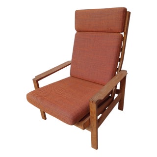 Model 248 Swivel Lounge Chair in Oak from Borge Mogensen, 1960s For Sale