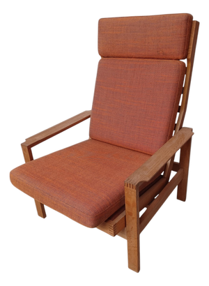 Model 248 Swivel Lounge Chair in Oak from Borge Mogensen, 1960s