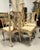Early 20th Century Set of 8 Painted Chippy Dining Chairs with Needlepoint Floral Seats For Sale - Image 11 of 18