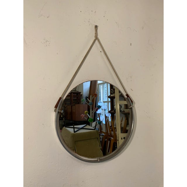 Vintage Metal & Rope Mirror For Sale - Image 4 of 6