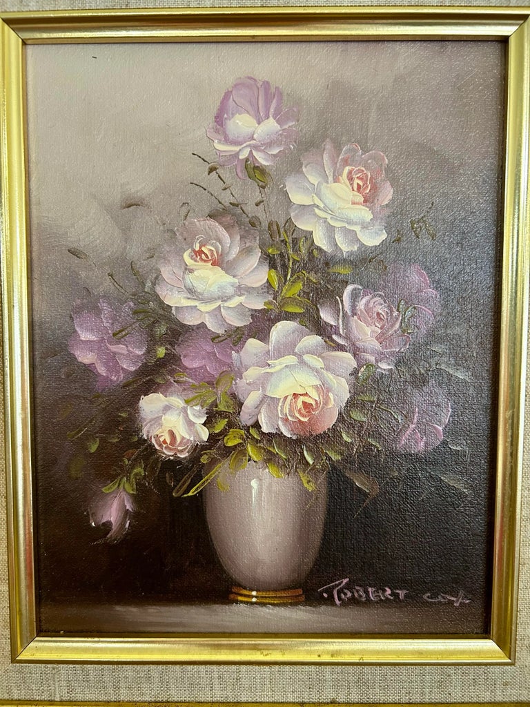 Mid 20th Century Original, Signed, Robert Cox, Floral/Botanical