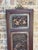 Wood 1875 Chinese Red Intricate Wooden Carved Door Panels in Gold Color Accent, a Pair For Sale - Image 7 of 7
