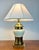 Stiffel Mid 20th Century Chinoiserie Cream Ceramic & Brass Table Lamps For Sale - Image 4 of 12