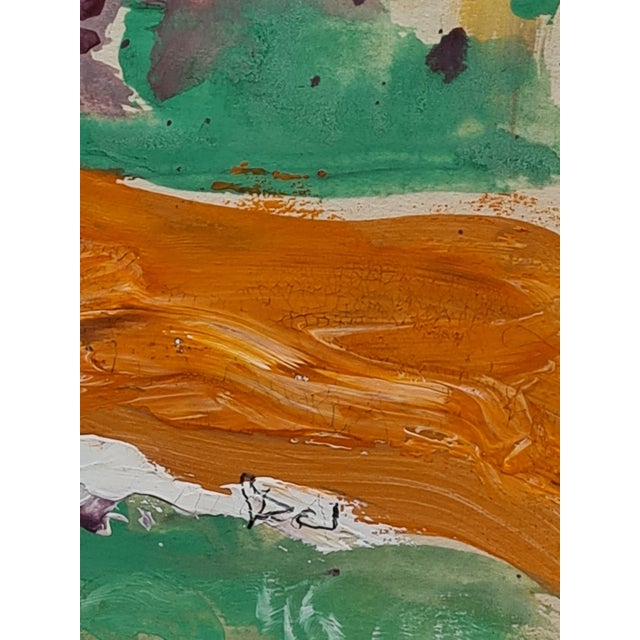 A French Impressionist Fauvist Colour-Field gouache and watercolour on paper landscape by Gabrielle Ricard-Cordingley. The...