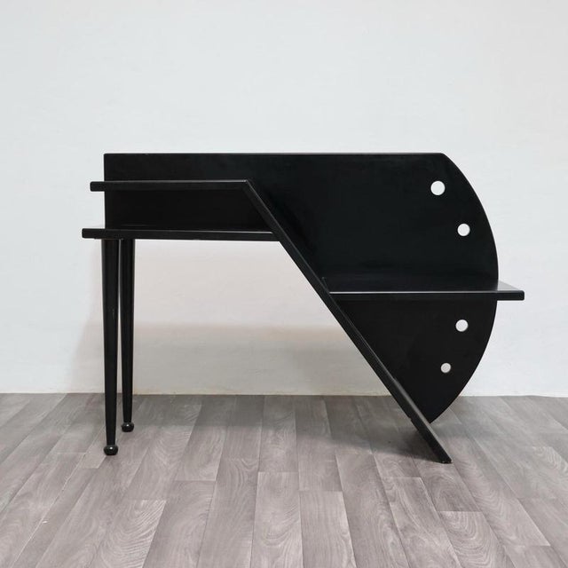 Postmodern Bench with Coffee Table and Magazine Rack attributed to Paolo Pallucco, 1980s For Sale - Image 6 of 12