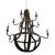 Restoration Hardware Twelve Light Wine Barrel Chandelier For Sale