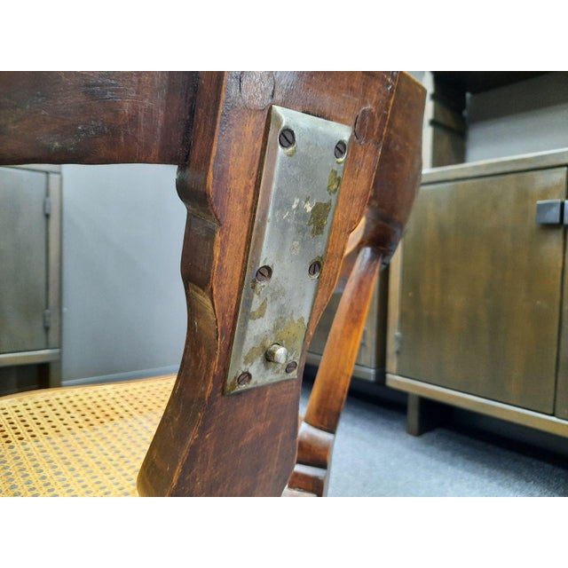 Antique Barbers Chair with Adjustable Headrest, 1900s For Sale - Image 17 of 18