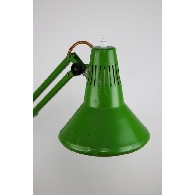 Green Green Adjustable Achitect Table Lamp by Tep, 1970s For Sale - Image 8 of 17