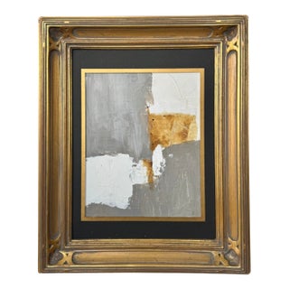2023 Amanda Carol Collection “Umber Stone” Original Abstract Oil in Plein Air Frame For Sale