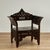 Enchanting pair of 19th century Anglo Indian chairs hand crafted in mahogany with an exotic aesthetic movement flair,...