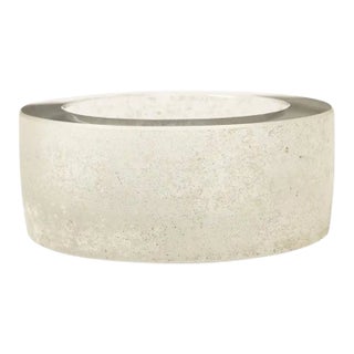 1980s Seguso Vetri d'Arte Bowl, Glass, Scavo, Signed For Sale