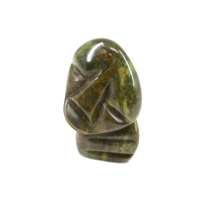 Early 20th Century Shona Stone Verdite Portrait Sculpture Mzimba Collection For Sale In Denver - Image 6 of 7