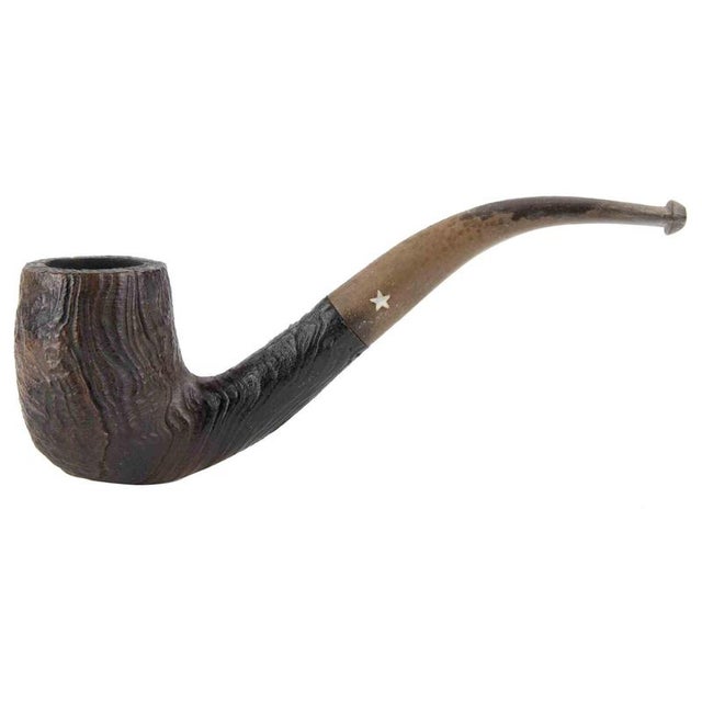 Italian Wooden Briar Pipe from M.P.Bs Silver Star For Sale - Image 5 of 5