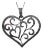 The Lohrs: Large 18K White Gold Diamond Heart Pendant For Sale
