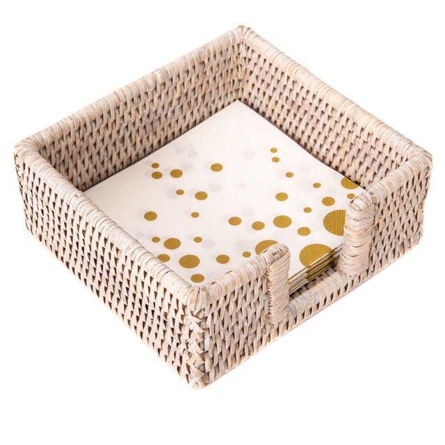 Artifacts Rattan Cocktail Napkin Holder Chairish