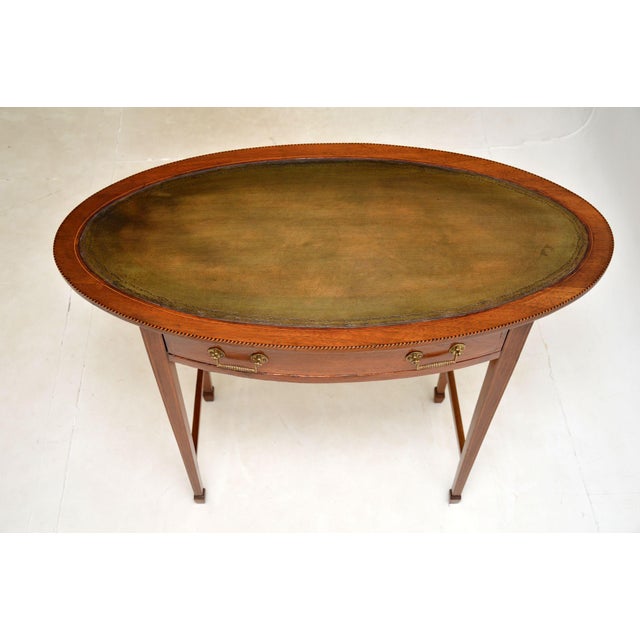 Edwardian Writing Table, 1890s For Sale - Image 6 of 13